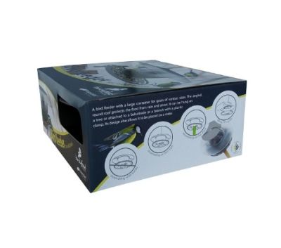 Кормушка для птиц Prosperplast ROUND серый