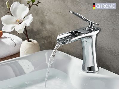 СМЕСИТЕЛЬ ДЛЯ УМЫВАЛЬНИКА LEDEME L1055-23, КАСКАДНЫЙ