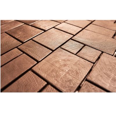 Плитка модульная "Брус" (садовая) (9шт, 1м2) (шоколад)