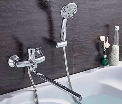 СМЕСИТЕЛЬ ДЛЯ ВАННЫ LEDEME L2251, ИЗЛИВ 400ММ