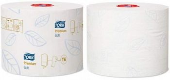 127520 Tork туалетная бумага Mid-size в миди-рулонах мягкая