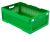 Ящик складной с перфорированными стенками и кнопками-фиксаторами АП 491 зеленый, комплект 7 штук Ящик складной с перфорированными стенками и кнопками-фиксаторами АП 491 зеленый, комплект 7 штук