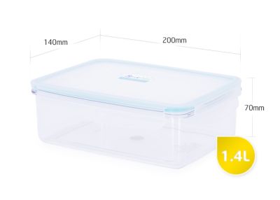 Тритановый контейнер с замками TR-08RT 1.4 л