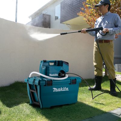 Аккумуляторная мойка высокого давления Makita DHW080ZK LXT, 18Вх2, 50 л, 800 Вт, без акб и ЗУ