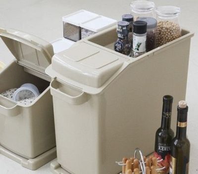 Короб для хранения круп (25 кг) Swing Lever