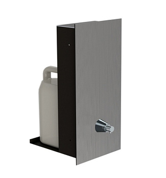 Дозатор канистры жидкого мыла, встраиваемый в стену "MERIDA DRAGON VANDALPROOF" DWM160