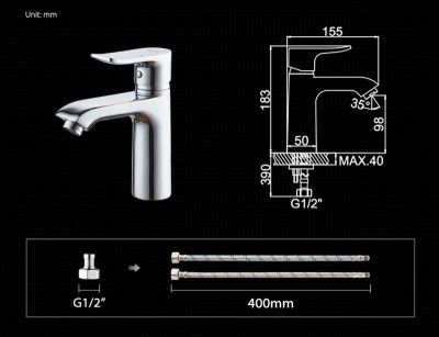 СМЕСИТЕЛЬ ДЛЯ УМЫВАЛЬНИКА LEDEME L1034