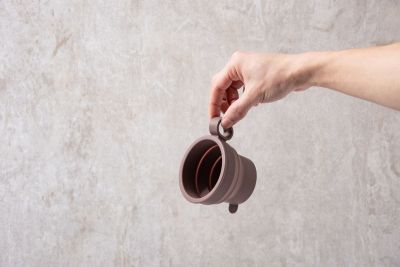 Силиконовая складная кружка с ручкой KF Pastel