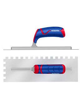 Гладилка из нержавейки 280х130х0,7мм, зубья  6х6 мм  WORKPRO