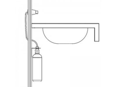 Дозатор жидкого мыла, монтируемый на стену  MERIDA DWM102