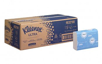 Бумажные полотенца в пачках Kimberly-Clark KLEENEX® Ultra Multifold, двухслойные 4632