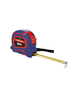 Рулетка 3 м х 16 мм нейлоновое покрытие, метрическая и дюймовая шкала WORKPRO