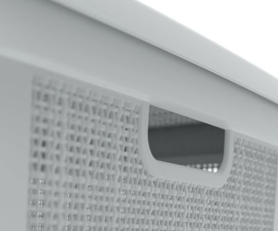 Плетёная корзина для хранения с крышкой «Лён» 35 л (568х400х203 мм) серый