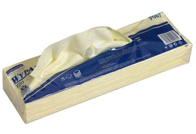 Протирочный материал в пачках Kimberly-Clark WypAll X80 7567, желтый
