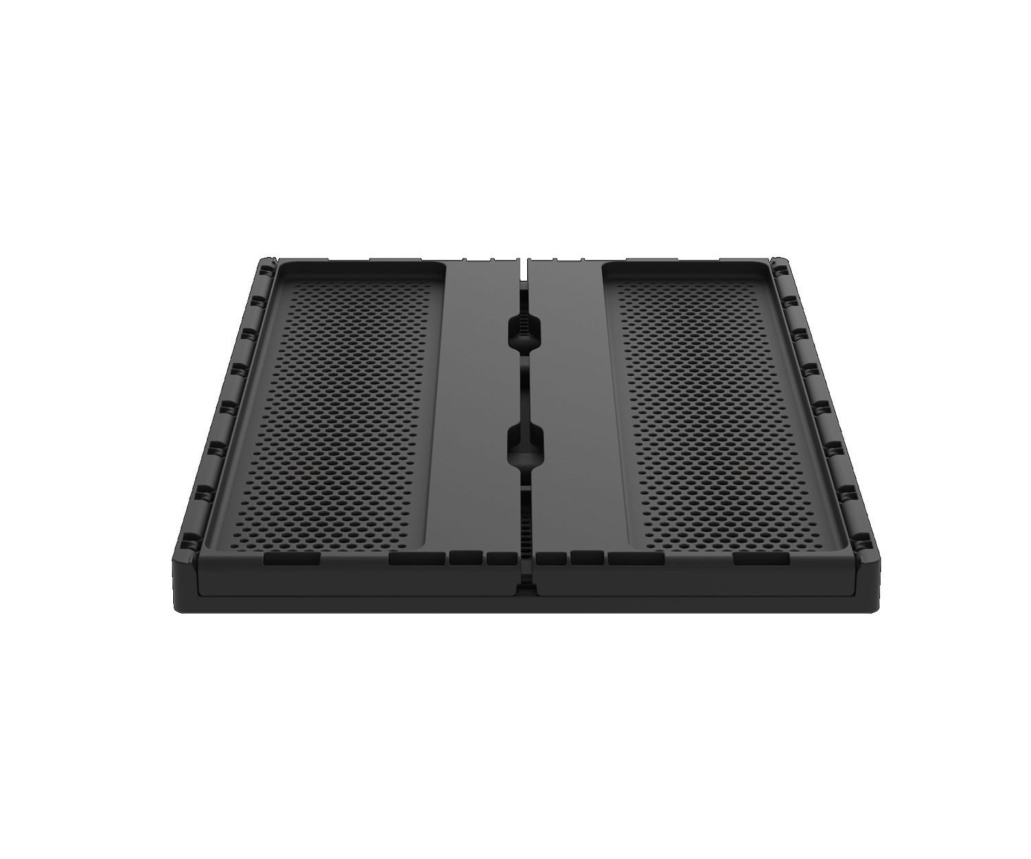 Ящик складной с перфорированными стенками и кнопками-фиксаторами АП 493, комплект 7 штук