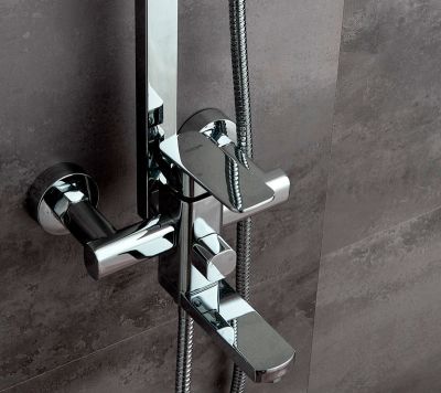 ДУШЕВАЯ СТОЙКА СО СМЕСИТЕЛЕМ LEDEME L2433, С ТРОПИЧЕСКИМ ДУШЕМ