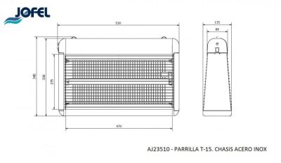 Электроловушка для летающих насекомых Jofel  AJ23510, до 200 м2