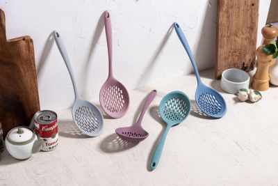 Силиконовая ложка - шумовка KF Pastel