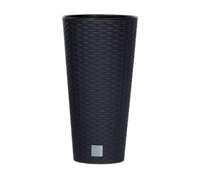 Кашпо для цветов Prosperplast Rato Tubus 27+15л, антрацит