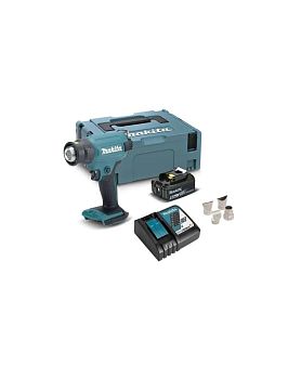 Строительный фен аккумуляторный Makita DHG180RT1J LXT 18В, 1х5.0 Ач, 550°C