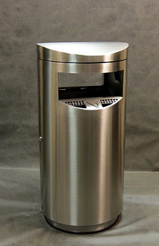 Урна-пепельница "Терминал" 60 л. шлифованная