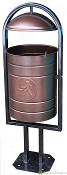 Урна опрокидывающаяся СШ-039 антик медь