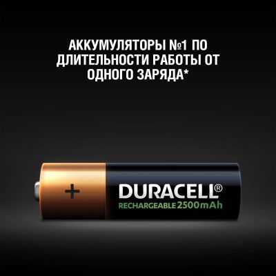 Аккумулятор Duracell HR6-4BL 1.2V, 2500mAh NiMh, размер "AA"