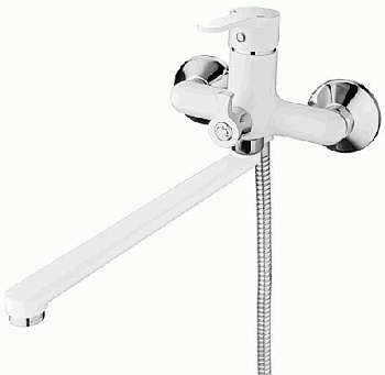 СМЕСИТЕЛЬ ДЛЯ ВАННЫ LEDEME КАРТРИДЖ Д.35 ММ,С ГАЙКОЙ, БЕЛЫЙ, L2203W