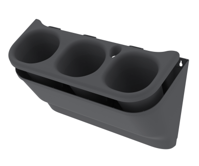 Фитомодуль с системой прикорневого полива 2л х3 (настенное кашпо) (59х25х27 см) (графит), комплект 9 шт