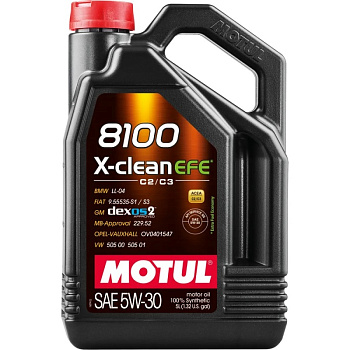 Моторное масло MOTUL 8100 X-clean EFE 5W-30 (5 л.)