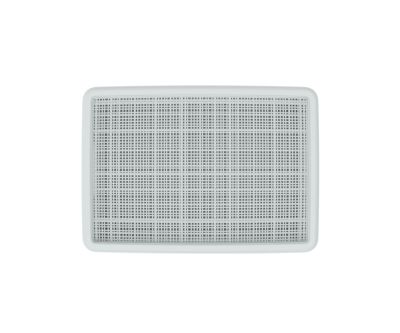 Плетёная корзина для хранения с крышкой «Лён» 11 л (400х284х137 мм) серый