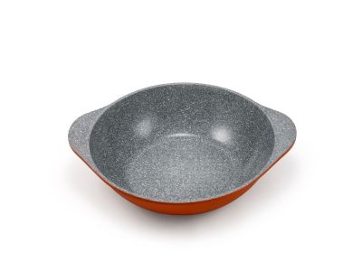 Сковорода Ecoramic 28 см ВОК (без ручки) с каменным антипригарным покрытием без крышки