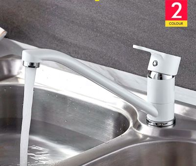 СМЕСИТЕЛЬ ДЛЯ КУХНИ LEDEME КАРТРИДЖ Д.35ММ,С ГАЙКОЙ, БЕЛЫЙ, L4903W