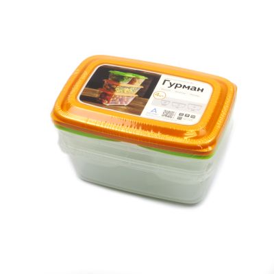 Набор контейнеров универсальных «Гурман» №1 (СВЧ/Заморозка) (0,45л - 2шт; 1,1л; 1,5л) (4шт)