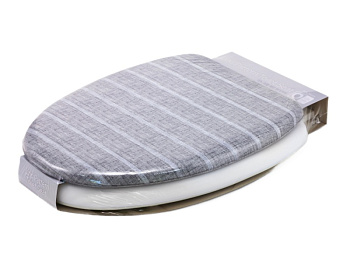 Мягкое сиденье для унитаза Lino stripe-O