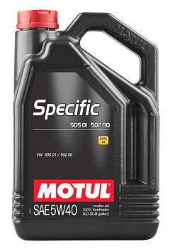 Моторное масло MOTUL Specific 505.01 5W40 (5 л.) 