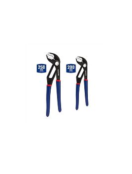 Набор клещей переставных 200 мм и 250 мм  CR-V  (с кнопкой) WORKPRO