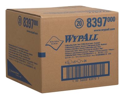 Микрофибра в пачках Kimberly-Clark WypAll Microfibre Cloth 8397, красный