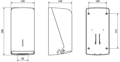 Диспенсер для листовой/рулонной ТБ Jofel AH70000