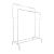 Двойная напольная вешалка для одежды W-02, белая