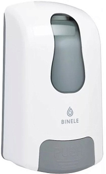Диспенсер BINELE mFoam для мыла-пены наливной, 1л. белый, арт. DF01RW
