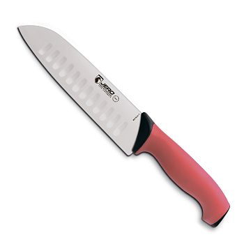 Нож кухонный Сантоку Jero TR 18 см красная рукоять