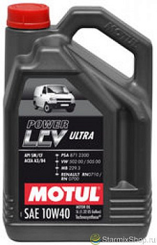Моторное масло MOTUL POWER LCV ULTRA 10W40 (5 л.)