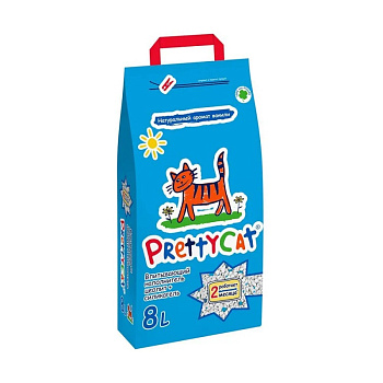 PrettyCat наполнитель глиняный впитывающий с део-кристаллами Aroma Fruit 4 кг (8 литра)