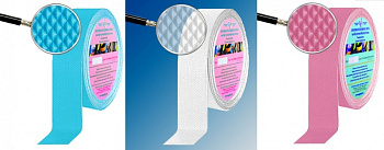 Голубая противоскользящая тактильная лента «AntiSlip Systems». Ромбовидная структура "бриллиант". 50 мм