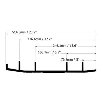 Коньки лыж Sledex для Yamaha
