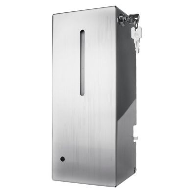 Бесконтактный автоматический антивандальный дозатор для мыла и дезинфицирующих средств (матовый), 1 л. HÖR-007BSSP