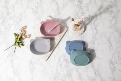 Силиконовая тарелка KF Pastel