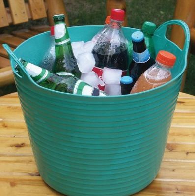 Корзина пластиковая Helex 60л,темно-зеленый