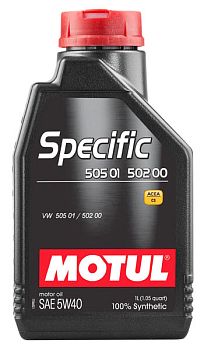 Моторное масло MOTUL Specific 505.01 5W40 (1 л.)